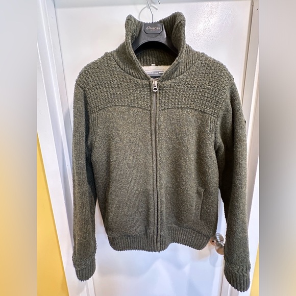 SCHOTT Shawl Collar Sweater style: F1522Jacket- Sz Large - Picture 13 of 16